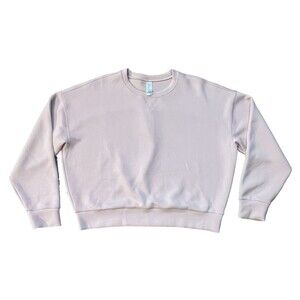 SPANX Air Essentials Womens XL Blush Pink Crewneck Sweatshirt Athleisure